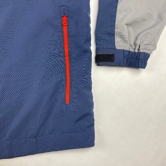 Footjoy FJ Mens Golf Jacket Blue and Gray Size Large - Flaw - Picture 5 of 16